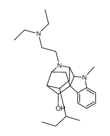 (17R)-4-[2-(Diethylamino)ethyl]-4,21-secoajmalan-17-ol结构式