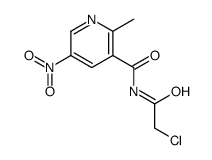 N-(2-chloroacetyl)-2-methyl-5-nitropyridine-3-carboxamide结构式