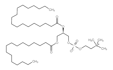 1-palmitoyl-2-stearoyl-sn-glycero-3-phosphocholine structure