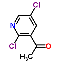1-(2,5-二氯吡啶-3-基)乙烷-1-酮结构式