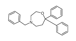 4-benzyl-7,7-diphenyl-1,4-oxazepane结构式
