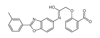 N-[2-(3-methylphenyl)-1,3-benzoxazol-5-yl]-2-(2-nitrophenoxy)acetamide Structure