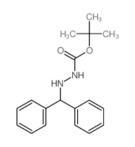 Hydrazinecarboxylicacid, 2-(diphenylmethyl)-, 1,1-dimethylethyl ester结构式