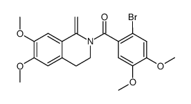 2-(2-bromo-4,5-dimethoxy-benzoyl)-6,7-dimethoxy-1-methylene-1,2,3,4-tetrahydro-isoquinoline Structure