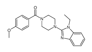 Piperazine, 1-(1-ethyl-1H-benzimidazol-2-yl)-4-(4-methoxybenzoyl)- (9CI) Structure