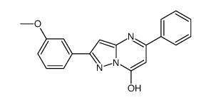 Pyrazolo[1,5-a]pyrimidin-7-ol, 2-(3-methoxyphenyl)-5-phenyl- (9CI) Structure
