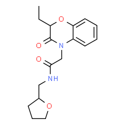 4H-1,4-Benzoxazine-4-acetamide,2-ethyl-2,3-dihydro-3-oxo-N-[(tetrahydro-2-furanyl)methyl]-(9CI)结构式