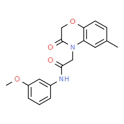 4H-1,4-Benzoxazine-4-acetamide,2,3-dihydro-N-(3-methoxyphenyl)-6-methyl-3-oxo-(9CI) picture