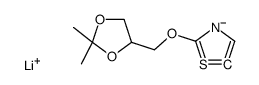 lithium,2-[(2,2-dimethyl-1,3-dioxolan-4-yl)methoxy]-5H-1,3-thiazol-5-ide Structure