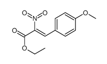 ethyl 3-(4-methoxyphenyl)-2-nitroprop-2-enoate结构式