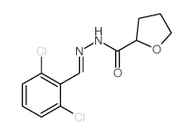 N-[(2,6-dichlorophenyl)methylideneamino]oxolane-2-carboxamide结构式