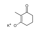 Potassium; 2-methyl-3-oxo-cyclohex-1-enolate Structure