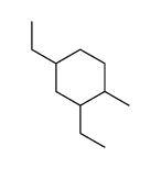 2,4-diethyl-1-methylcyclohexane Structure