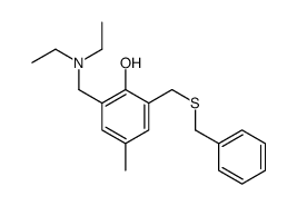 2-(benzylsulfanylmethyl)-6-(diethylaminomethyl)-4-methylphenol结构式