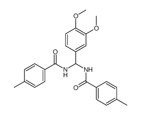 N-[(3,4-dimethoxyphenyl)-[(4-methylbenzoyl)amino]methyl]-4-methylbenzamide Structure