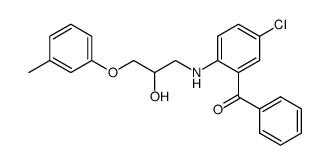 [5-Chloro-2-(2-hydroxy-3-m-tolyloxy-propylamino)-phenyl]-phenyl-methanone Structure