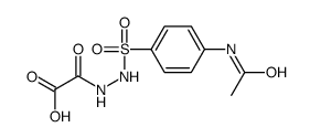 2-[2-(4-acetamidophenyl)sulfonylhydrazinyl]-2-oxoacetic acid Structure