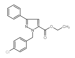 ethyl 1-(4-chlorobenzyl)-3-phenyl-1h-pyrazole-5-carboxylate picture