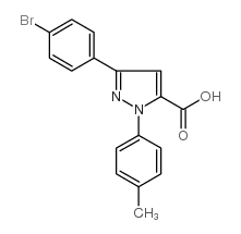 3-(4-bromophenyl)-1-p-tolyl-1h-pyrazole-5-carboxylic acid Structure