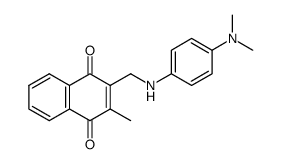 2-[(4-Dimethylamino-phenylamino)-methyl]-3-methyl-[1,4]naphthoquinone Structure