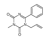 3-methyl-6-phenyl-1-prop-2-enyl-1,3,5-triazine-2,4-dione Structure