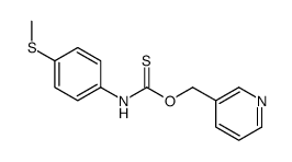 O-(pyridin-3-ylmethyl) N-(4-methylsulfanylphenyl)carbamothioate Structure