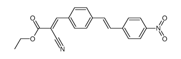 4-<2-Cyano-2-(aethoxycarbonyl)vinyl>-4'-nitro-stilben结构式