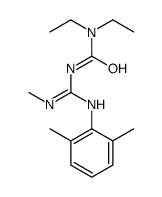 3-[N-(2,6-dimethylphenyl)-N'-methylcarbamimidoyl]-1,1-diethylurea Structure