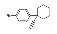 1-(4-bromophenyl)cyclohexanecarbonitrile结构式