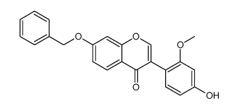 7-Benzyloxy-4'-hydroxy-2'-methoxyisoflavon结构式