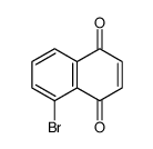 5-bromonaphthalene-1,4-dione结构式