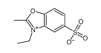 3-ethyl-2-methyl-5-sulphonatobenzoxazolium结构式