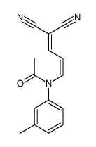 N-(4,4-dicyano-1,3-butadienyl)-N-(3-methylphenyl)acetamide Structure