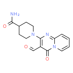 1-(3-formyl-4-oxo-4H-pyrido[1,2-a]pyrimidin-2-yl)piperidine-4-carboxamide结构式