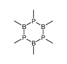 1,2,3,4,5,6-hexamethyl-1,3,5,2,4,6-triphosphatriborinane Structure