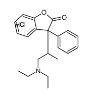 diethyl-[2-(2-oxo-3-phenyl-1-benzofuran-3-yl)propyl]azanium,chloride结构式