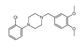 1-(3,4-Dimethoxybenzyl)-4-(2-chlorophenyl)piperazine structure