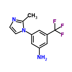 3-(2-Methyl-1H-imidazol-1-yl)-5-(trifluoromethyl)aniline Structure