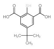 1,3-Benzenedicarboxylicacid, 5-(1,1-dimethylethyl)-2-mercapto- Structure