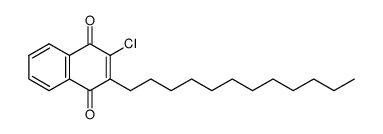 3-chloro-2-n-dodecyl-1,4-naphthoquinone Structure