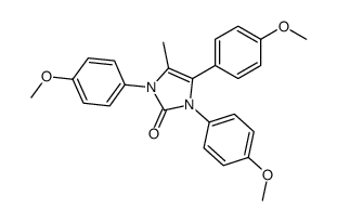 1,3,4-tris(4-methoxyphenyl)-5-methylimidazol-2-one结构式