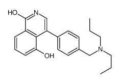 4-[4-[(dipropylamino)methyl]phenyl]-5-hydroxy-2H-isoquinolin-1-one结构式