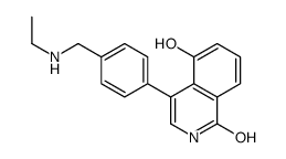 4-[4-(ethylaminomethyl)phenyl]-5-hydroxy-2H-isoquinolin-1-one结构式