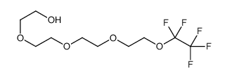 2-[2-[2-[2-(1,1,2,2,2-pentafluoroethoxy)ethoxy]ethoxy]ethoxy]ethanol Structure