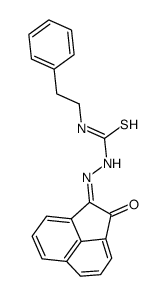 1-[(2-oxoacenaphthylen-1-ylidene)amino]-3-(2-phenylethyl)thiourea结构式