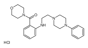 morpholin-4-yl-[2-[2-(4-phenylpiperazin-1-yl)ethylamino]phenyl]methanone,hydrochloride结构式