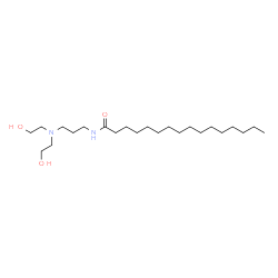 N-[3-[bis(2-hydroxyethyl)amino]propyl]hexadecan-1-amide structure