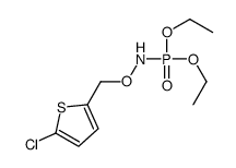 2-chloro-5-[(diethoxyphosphorylamino)oxymethyl]thiophene Structure