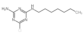 6-Chloro-N-heptyl-1,3,5-triazine-2,4-diamine结构式