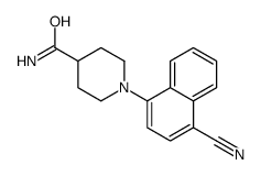 1-(4-cyanonaphthalen-1-yl)piperidine-4-carboxamide Structure